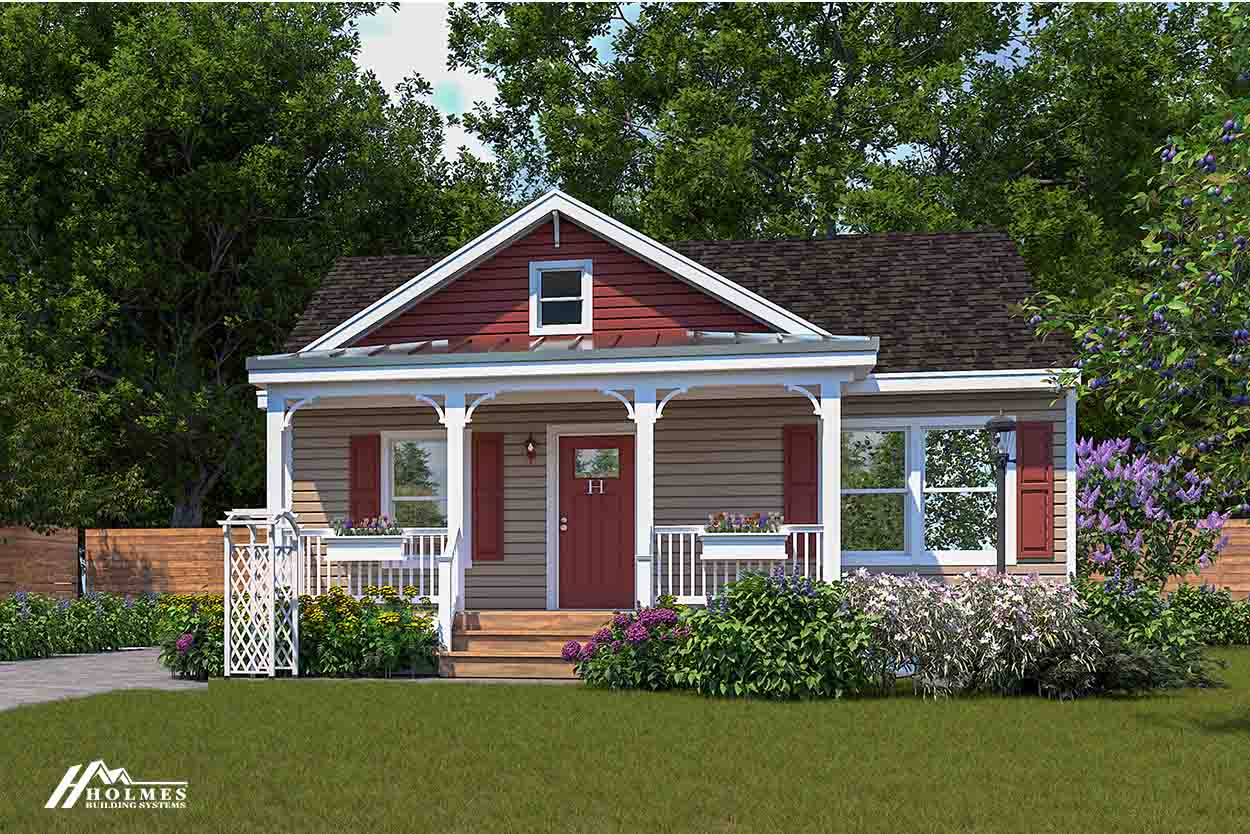 Country Style House Plan - 2 Beds 1 Baths 984 Sq/Ft Plan #25-4647 -  HomePlans.com, image size:1250x834