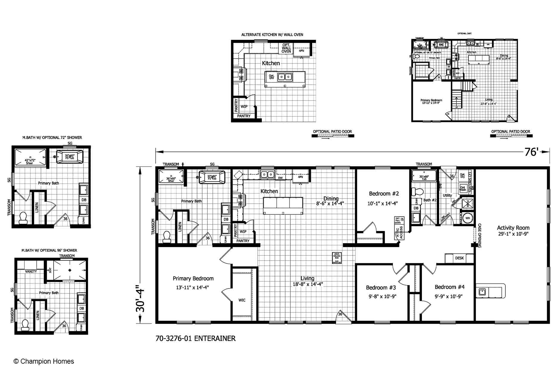 Champion Homes Modular Entertainer Floor Plan